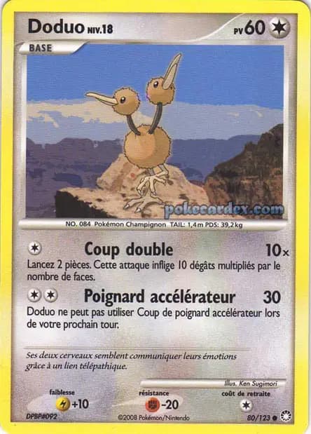 Doduo — Diamant & Perle : Trésors Mystérieux