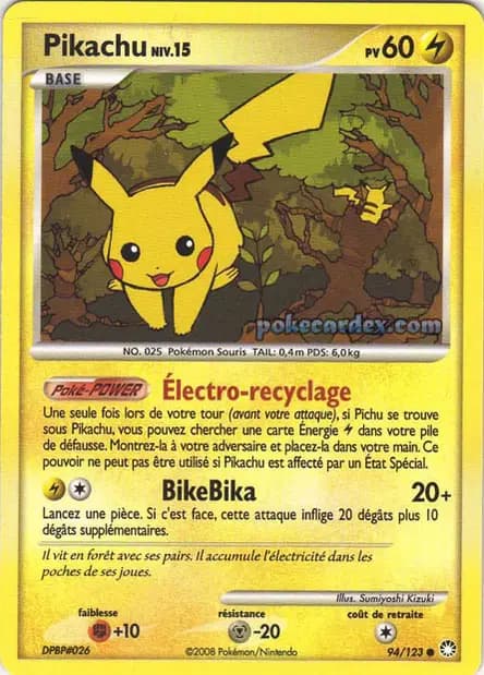 Pikachu — Diamant & Perle : Trésors Mystérieux