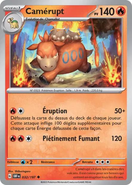 Camérupt — Flammes Obsidiennes