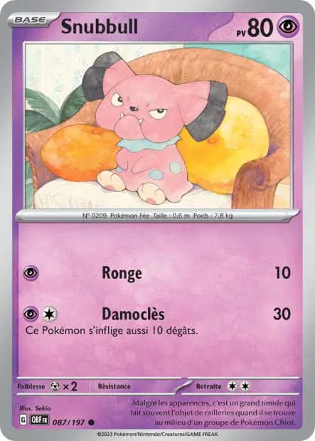 Snubbull — Flammes Obsidiennes