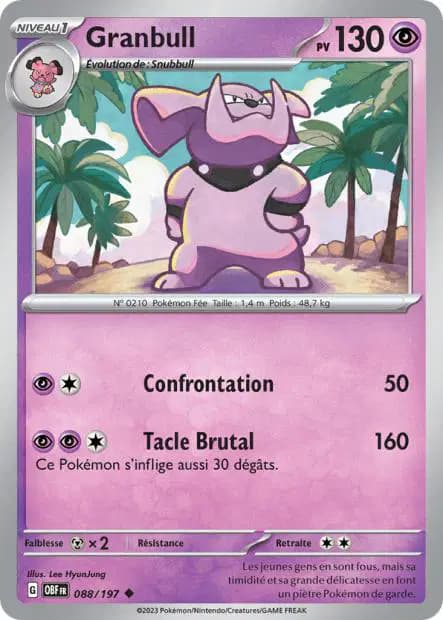 Granbull — Flammes Obsidiennes