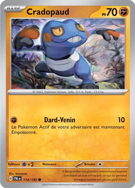 Cradopaud — Évolutions à Paldea