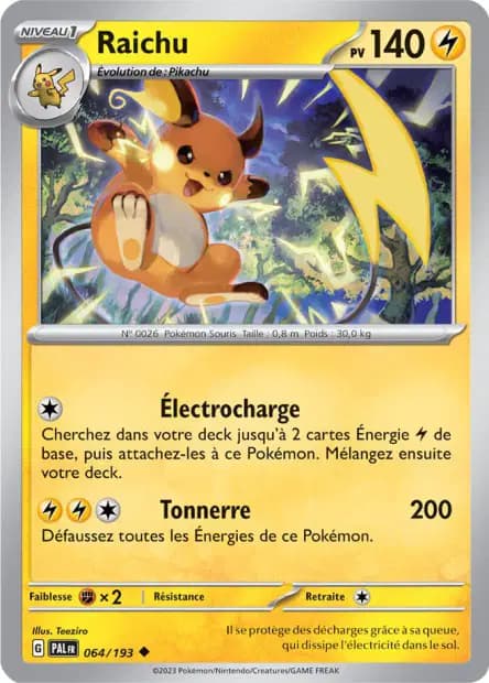 Raichu — Évolutions à Paldea
