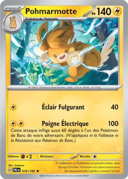 Pohmarmotte — Évolutions à Paldea