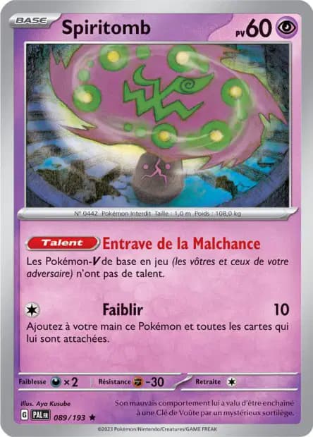 Spiritomb — Évolutions à Paldea