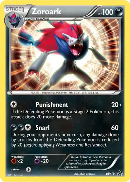 Zoroark — Promos Black Star Noir & Blanc