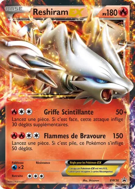 Reshiram — Promos Black Star Noir & Blanc