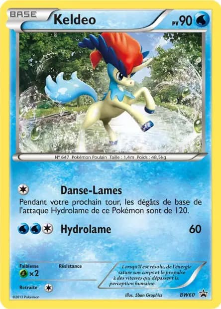 Keldeo — Promos Black Star Noir & Blanc