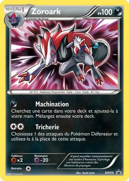 Zoroark — Promos Black Star Noir & Blanc