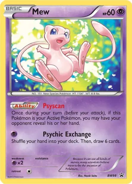 Mew — Promos Black Star Noir & Blanc