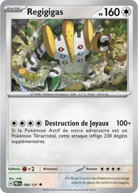 Regigigas — Évolutions Prismatiques