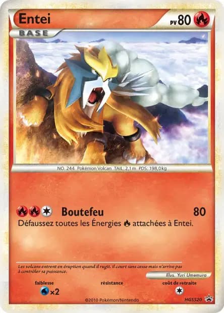 Entei — Promos Black Star HeartGold SoulSilver