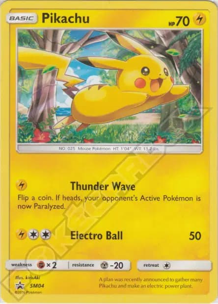 Pikachu — Promos Soleil et Lune