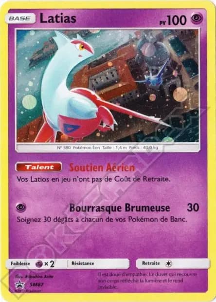 Latias — Promos Soleil et Lune