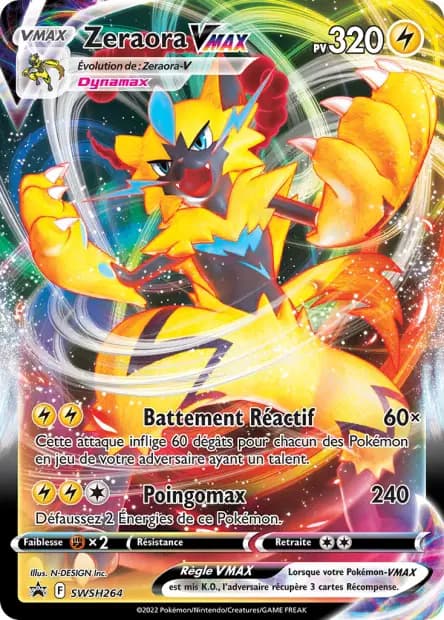 Zeraora — Promos Épée et Bouclier