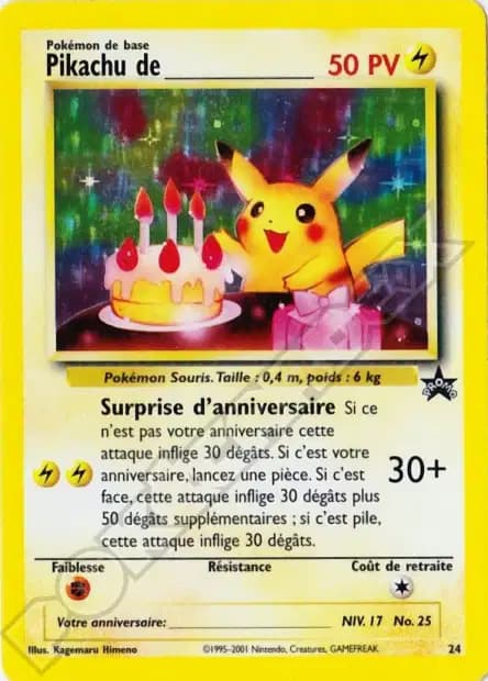 Pikachu — Promo Black Star WotC