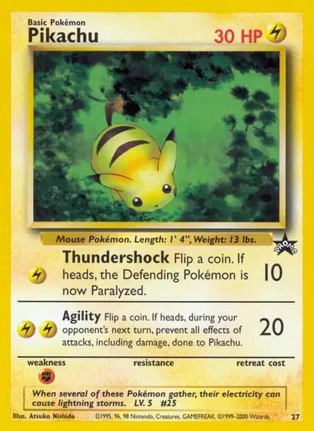 Pikachu — Promo Black Star WotC