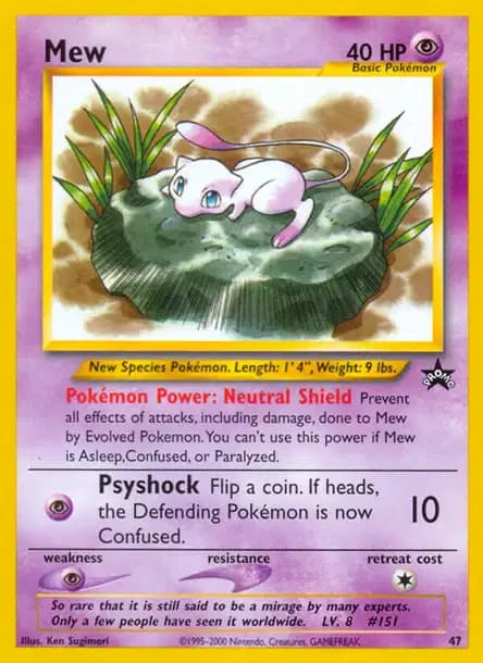 Mew — Promo Black Star WotC
