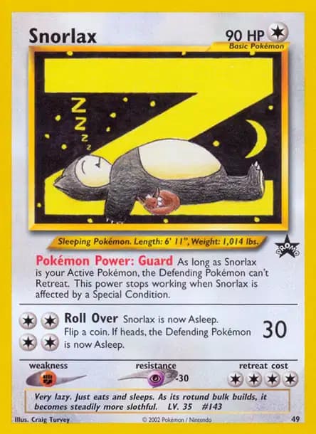 Ronflex — Promo Black Star WotC