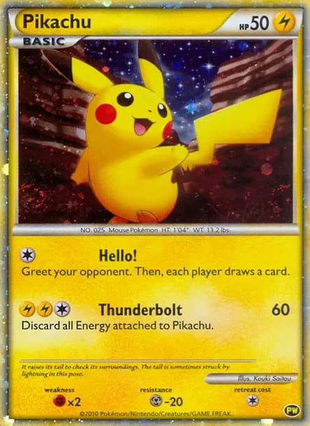 Pikachu — Pikachu World Collection 2010