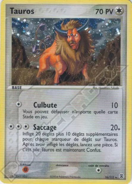 Tauros — EX : Rouge Feu & Vert Feuille
