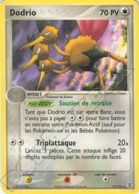 Dodrio — EX : Rouge Feu & Vert Feuille