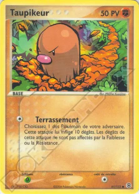 Taupiqueur — EX : Rouge Feu & Vert Feuille