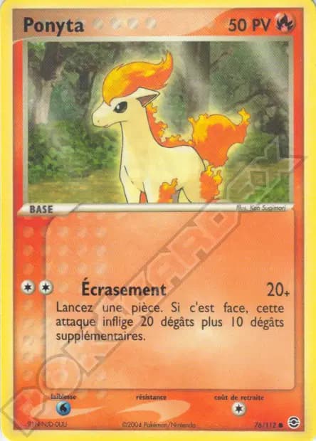 Ponyta — EX : Rouge Feu & Vert Feuille
