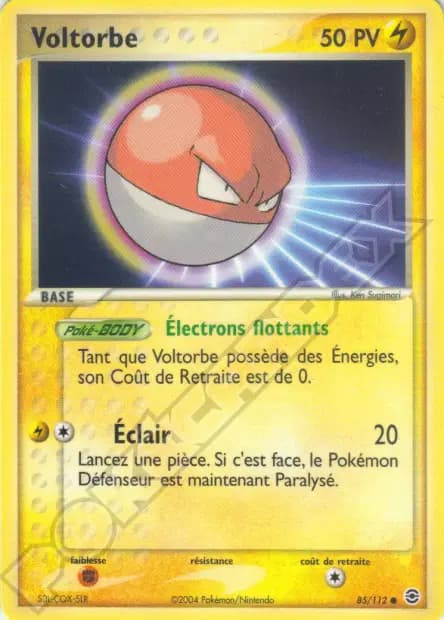 Voltorbe — EX : Rouge Feu & Vert Feuille