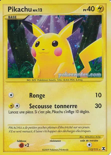 Pikachu — Platine : Rivaux Émergeants