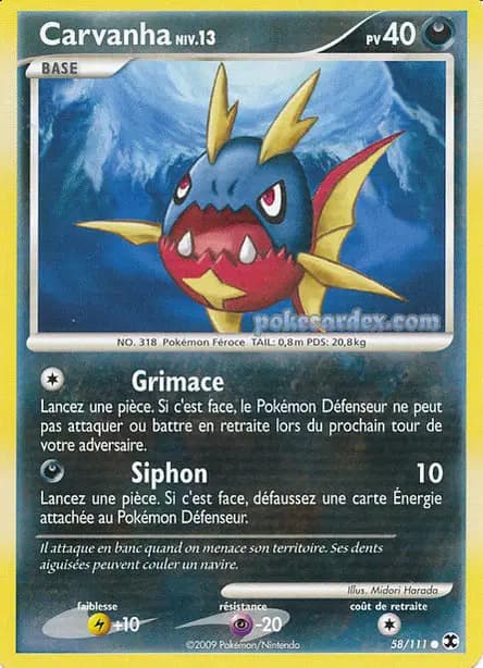 Carvanha — Platine : Rivaux Émergeants