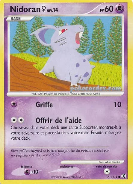 Nidoran♀ — Platine : Rivaux Émergeants