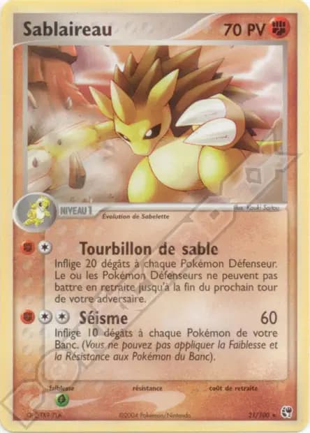 Sablaireau — EX : Tempête de Sable