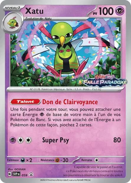 Xatu — Promos Écarlate et Violet