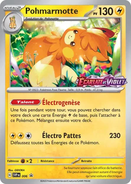 Pohmarmotte — Promos Écarlate et Violet