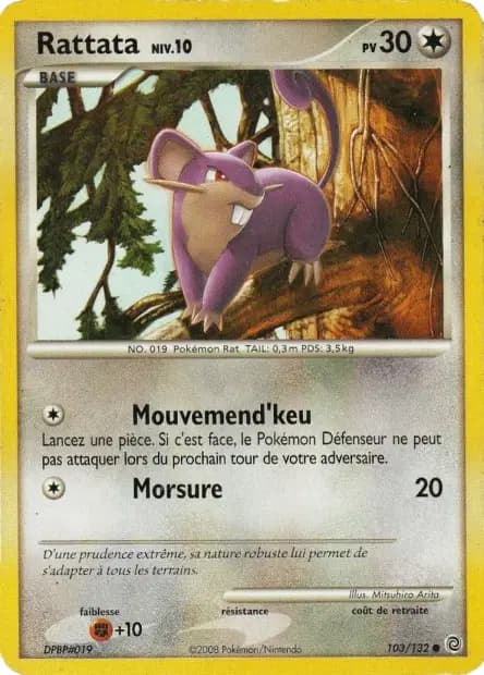 Rattata — Diamant & Perle : Merveilles Secrètes