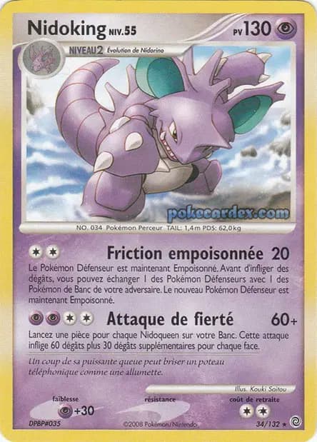 Nidoking — Diamant & Perle : Merveilles Secrètes