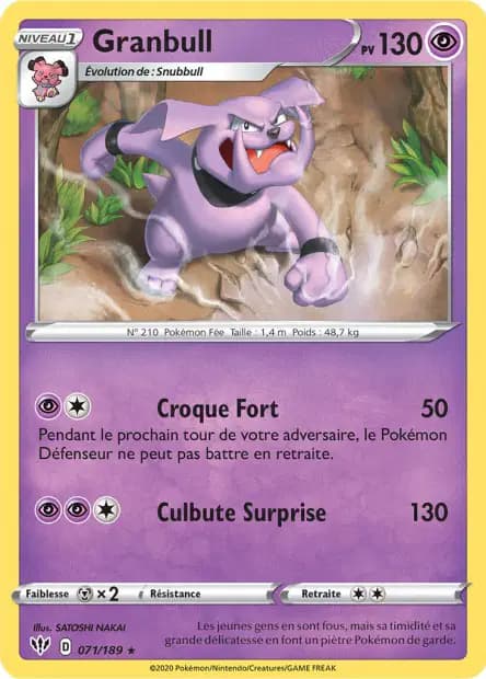 Granbull — Ténèbres Embrasées