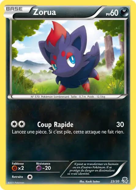 Zorua — N&B Kit du Dresseur (Zoroark)