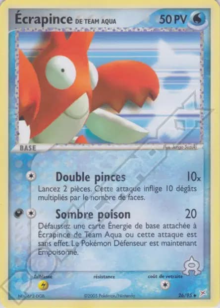 Écrapince — EX : Team Magma VS Team Aqua