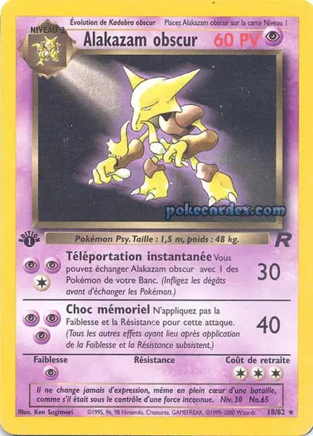 Alakazam — Team Rocket