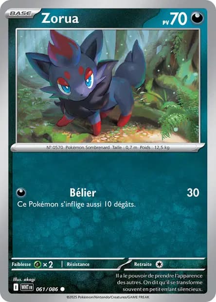 Zorua — Flamme Blanche