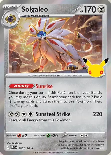 Solgaleo — 30th Celebration