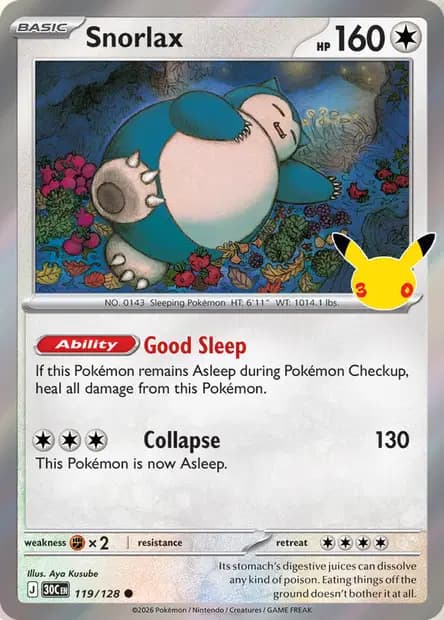 Snorlax — 30th Celebration