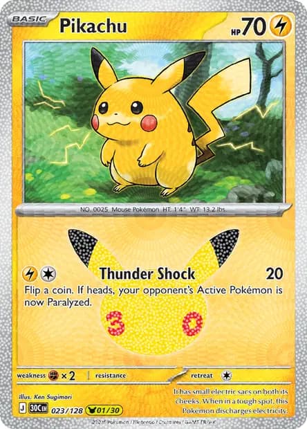 Pikachu — 30th Celebration