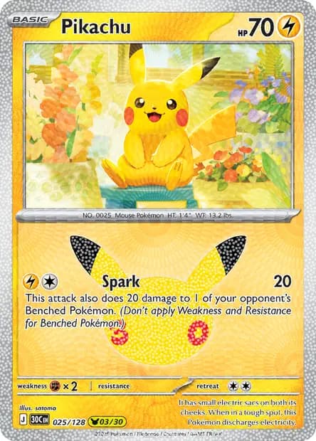 Pikachu — 30th Celebration