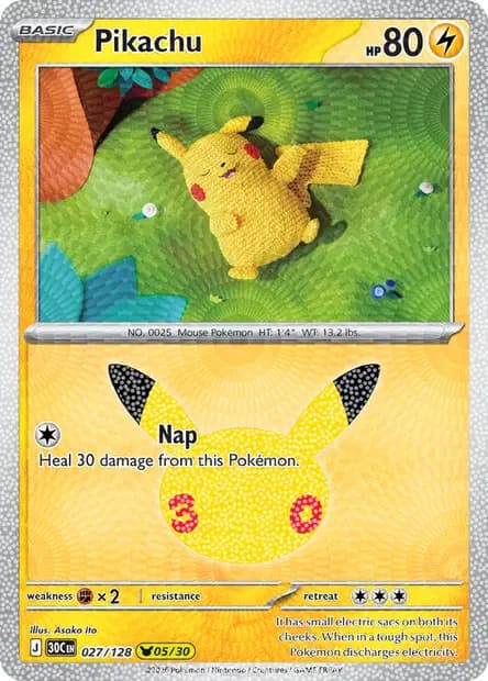 Pikachu — 30th Celebration
