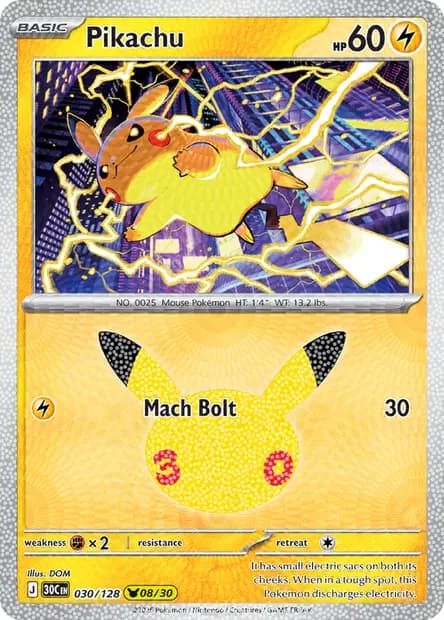Pikachu — 30th Celebration