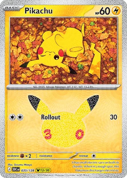 Pikachu — 30th Celebration