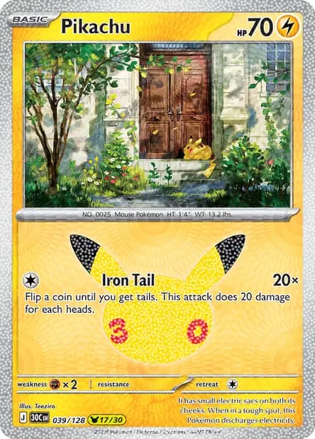 Pikachu — 30th Celebration